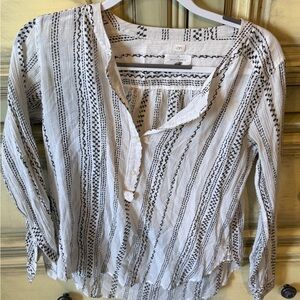 Black and White Women's Top